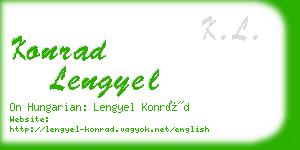 konrad lengyel business card
